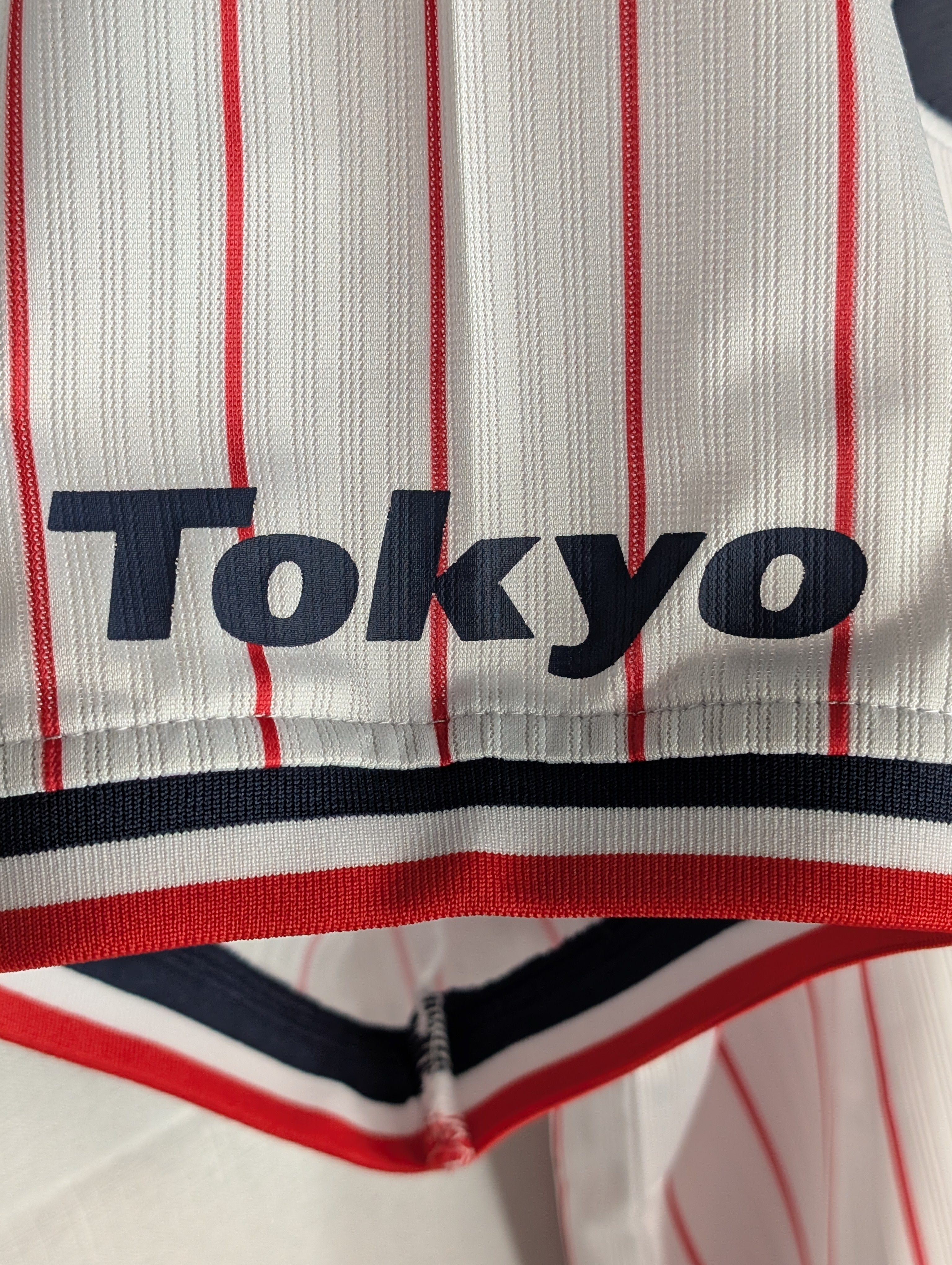 Nippon Baseball Tokyo Yakult Swallows 2016-2019 Home White/Red Blank XL Jersey, photo 20